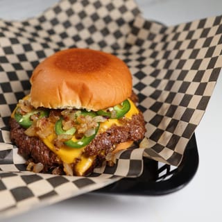 1/2 LB. JALAPEÑO DOUBLE SMASH WAGYU CHEESEBURGER